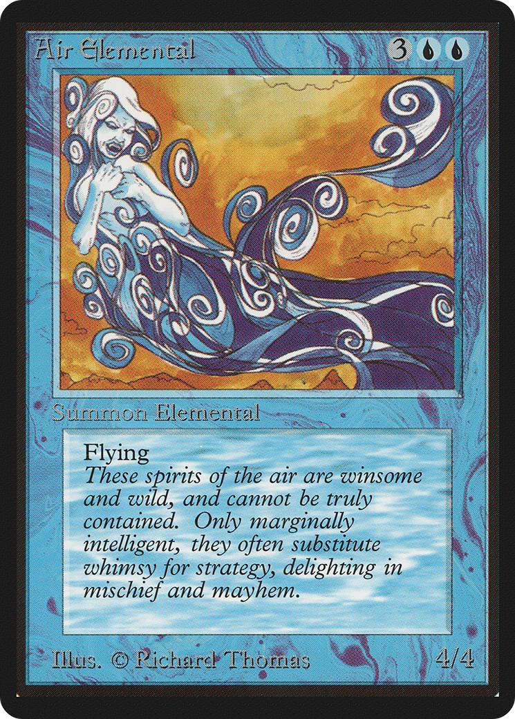 Air Elemental (LEB-047) - Limited Edition Beta - Premium MTG Single from Wizards of the Coast - Just $11.19! Shop now at Game Crave Tournament Store