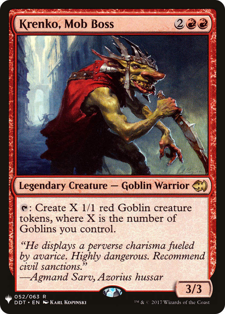 Krenko, Mob Boss (MB1-996) - Mystery Booster - Premium MTG Single from Wizards of the Coast - Just $0.34! Shop now at Game Crave Tournament Store