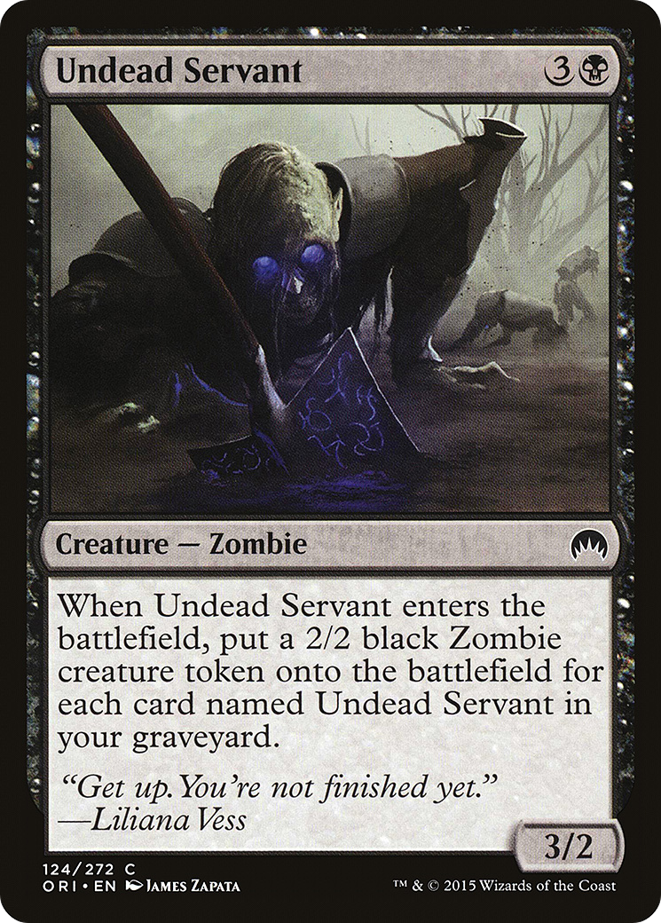 Undead Servant (ORI-124) - Magic Origins - Premium MTG Single from Wizards of the Coast - Just $0.08! Shop now at Game Crave Tournament Store