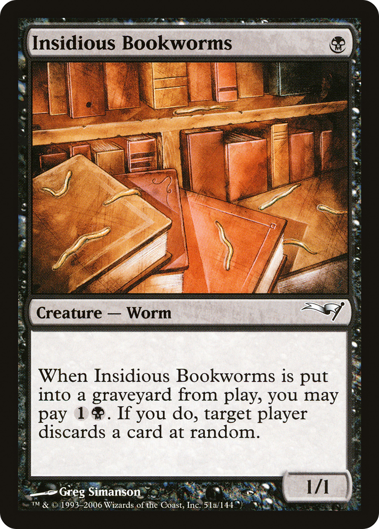 Insidious Bookworms (CST-51A) - Coldsnap Theme Decks - Premium MTG Single from Wizards of the Coast - Just $0.08! Shop now at Game Crave Tournament Store