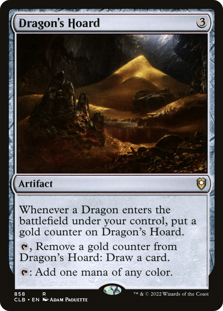 Dragon's Hoard (CLB-858) - Commander Legends: Battle for Baldur's Gate - Premium MTG Single from Wizards of the Coast - Just $1.30! Shop now at Game Crave Tournament Store