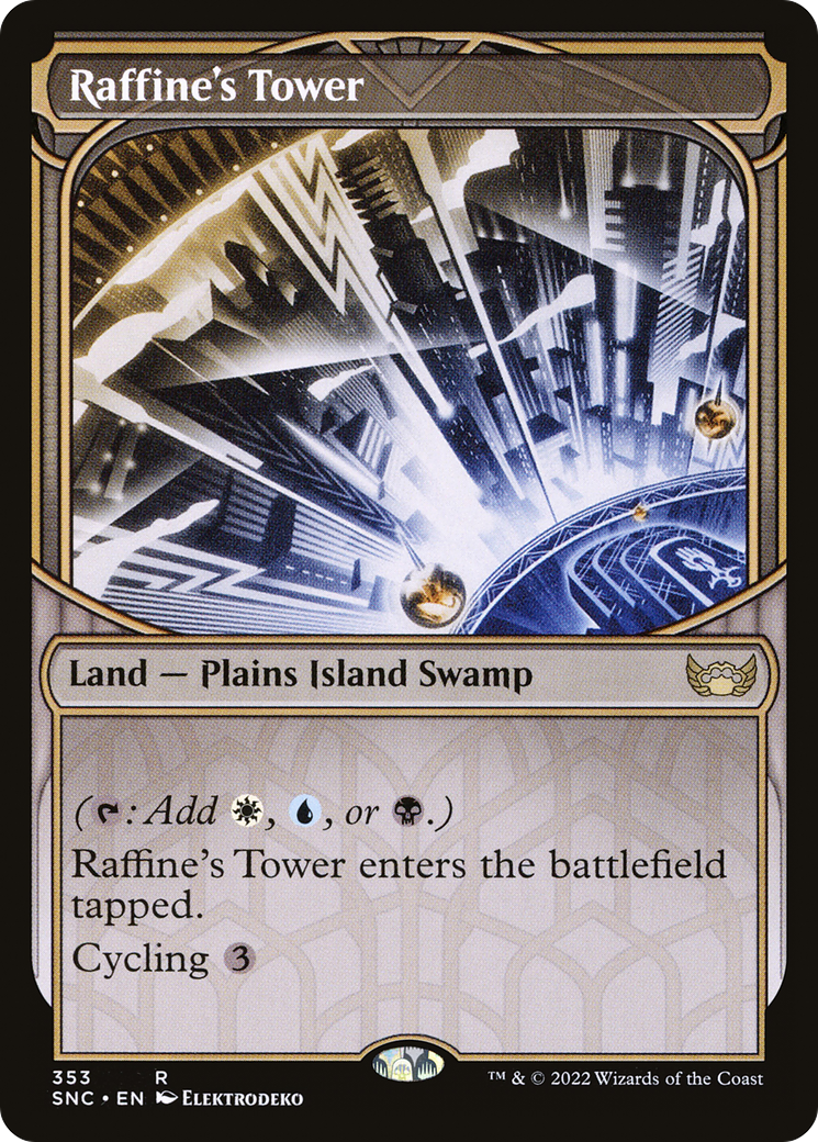 Raffine's Tower (SNC-353) - Streets of New Capenna: (Showcase) Foil - Premium MTG Single from Wizards of the Coast - Just $10.73! Shop now at Game Crave Tournament Store