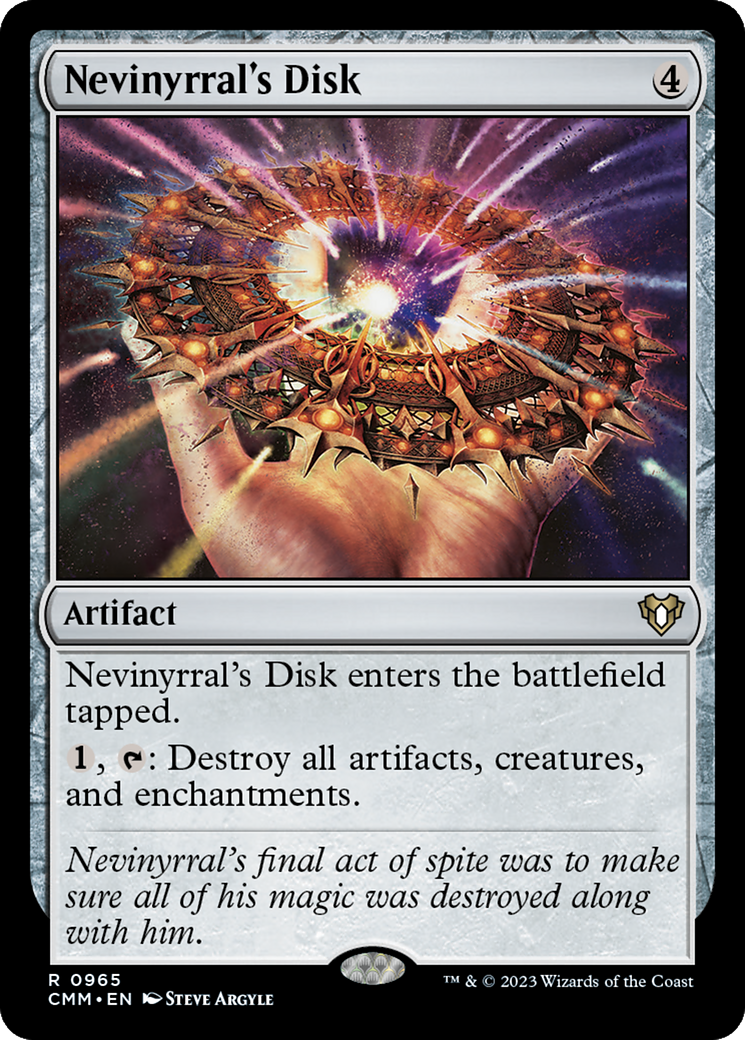 Nevinyrral's Disk (CMM-965) - Commander Masters - Premium MTG Single from Wizards of the Coast - Just $1.94! Shop now at Game Crave Tournament Store