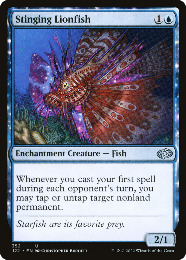 Stinging Lionfish (J22-352) - Jumpstart 2022: (nyxtouched) - Premium MTG Single from Wizards of the Coast - Just $0.08! Shop now at Game Crave Tournament Store