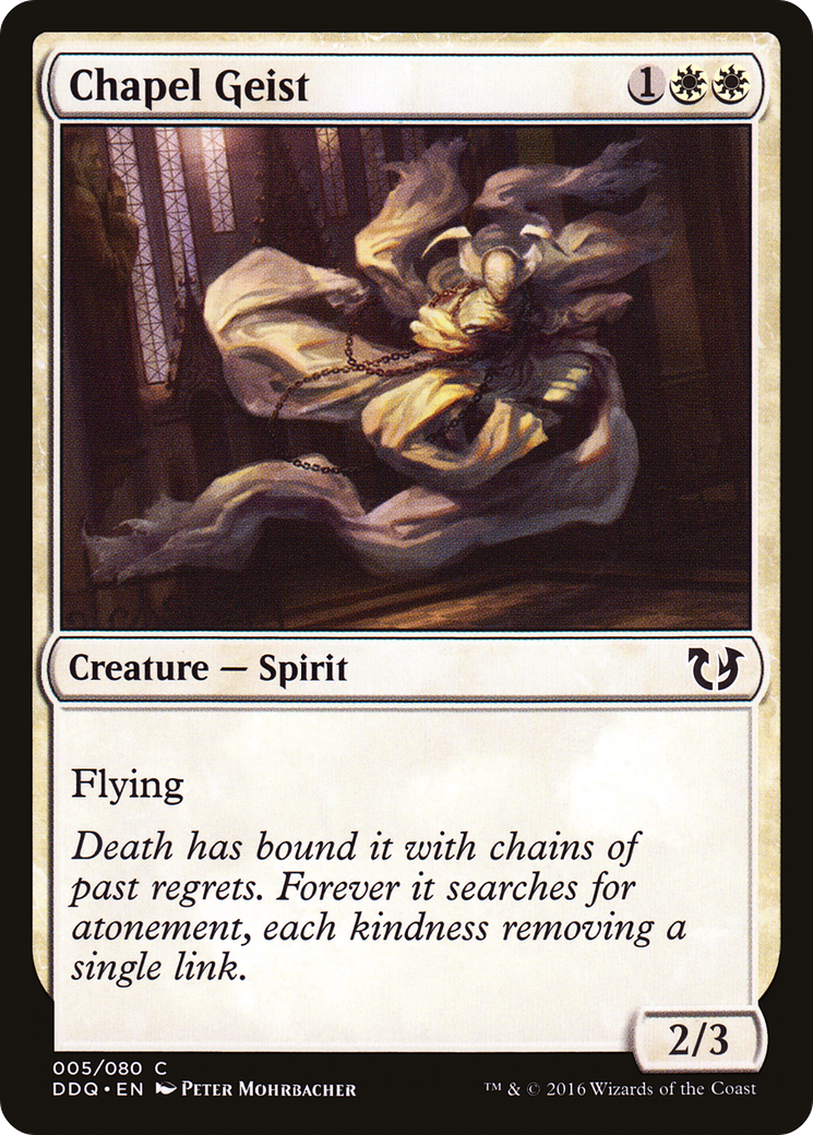 Chapel Geist (DDQ-005) - Duel Decks: Blessed vs. Cursed - Premium MTG Single from Wizards of the Coast - Just $0.08! Shop now at Game Crave Tournament Store
