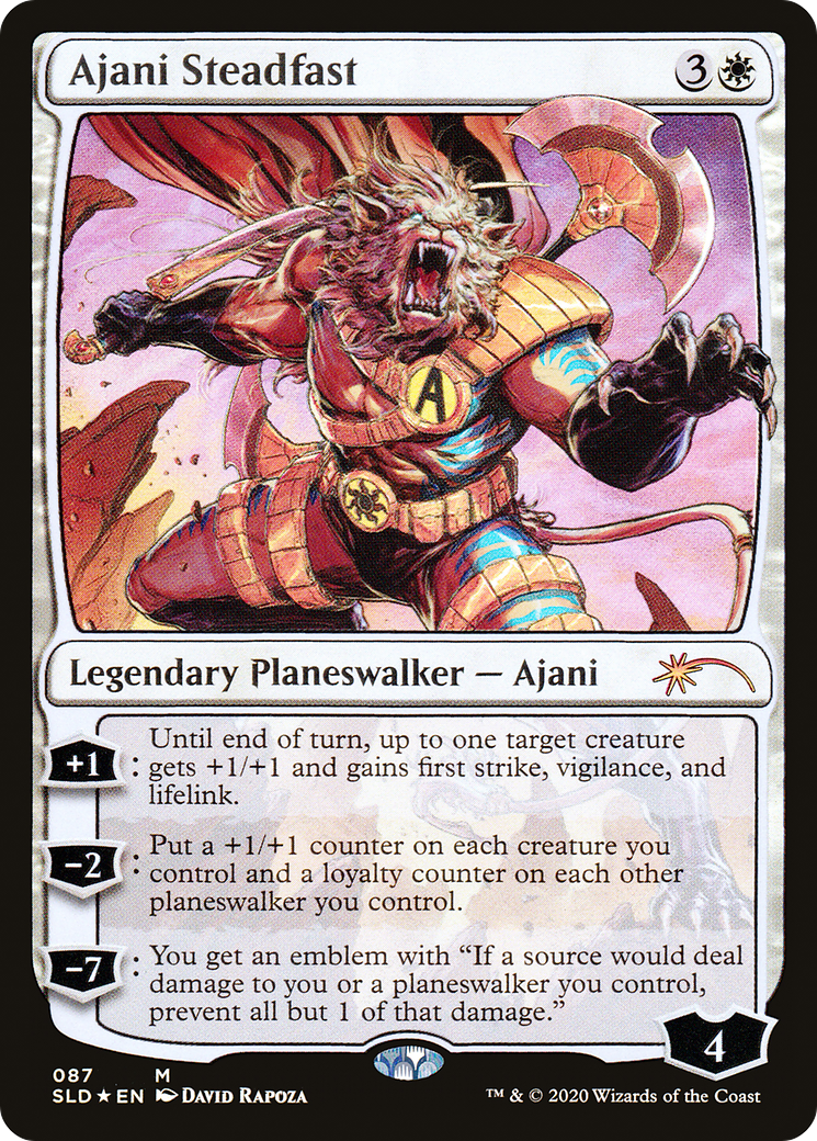 Ajani Steadfast (SLD-087) - Secret Lair Drop Foil - Premium MTG Single from Wizards of the Coast - Just $0.95! Shop now at Game Crave Tournament Store