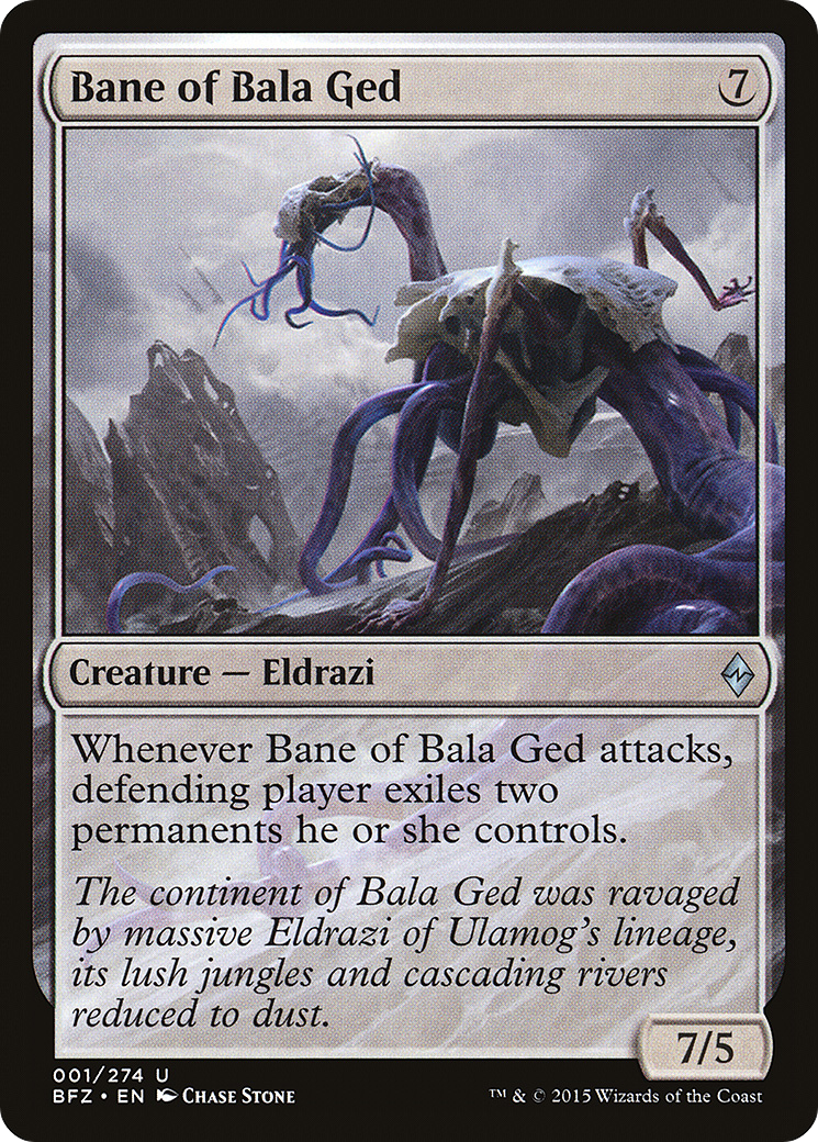 Bane of Bala Ged (BFZ-001) - Battle for Zendikar - Premium MTG Single from Wizards of the Coast - Just $0.09! Shop now at Game Crave Tournament Store