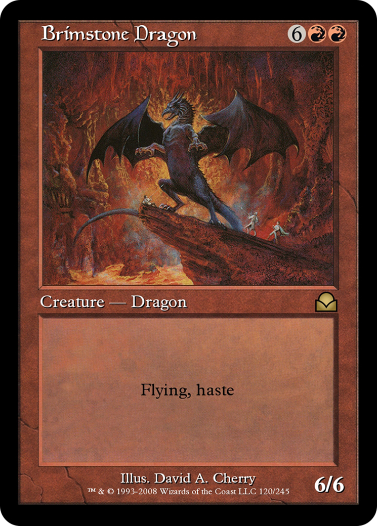 Brimstone Dragon (ME2-120) - Masters Edition II - Premium MTG Single from Wizards of the Coast - Just $0! Shop now at Game Crave Tournament Store