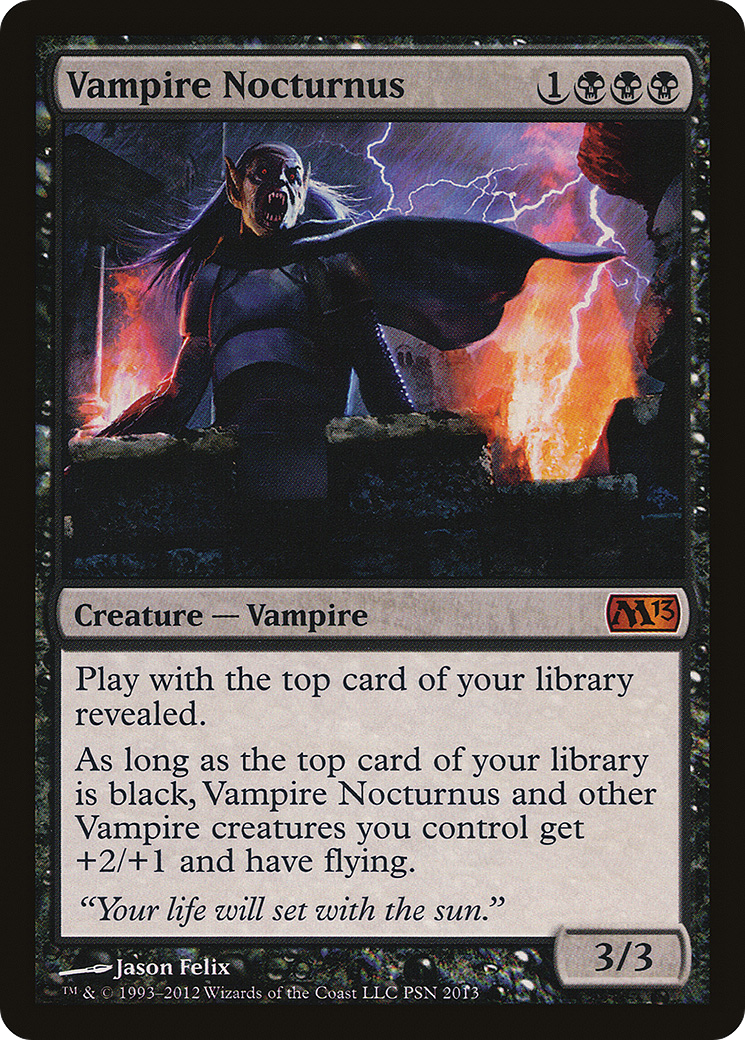 Vampire Nocturnus (PDP13-003) - Duels of the Planeswalkers 2013 Promos - Premium MTG Single from Wizards of the Coast - Just $1.70! Shop now at Game Crave Tournament Store