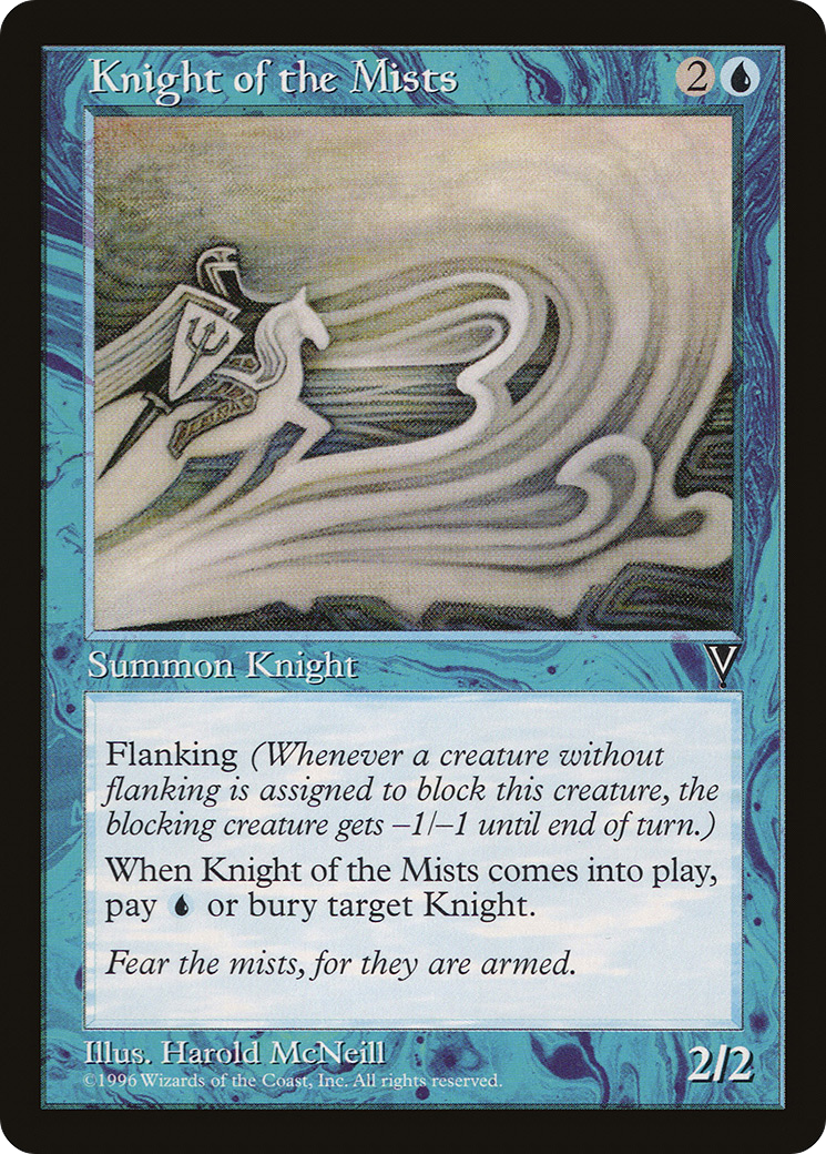 Knight of the Mists (VIS-036) - Visions - Premium MTG Single from Wizards of the Coast - Just $0.08! Shop now at Game Crave Tournament Store