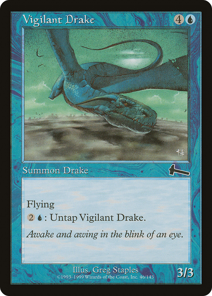 Vigilant Drake (ULG-046) - Urza's Legacy Foil - Premium MTG Single from Wizards of the Coast - Just $0.56! Shop now at Game Crave Tournament Store