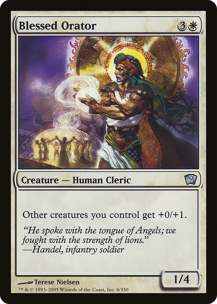 Blessed Orator (9ED-06★) - Ninth Edition Foil - Premium MTG Single from Wizards of the Coast - Just $0.32! Shop now at Game Crave Tournament Store