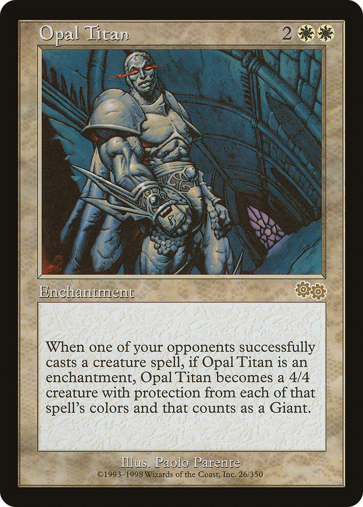 Opal Titan (USG-026) - Urza's Saga - Premium MTG Single from Wizards of the Coast - Just $0.11! Shop now at Game Crave Tournament Store