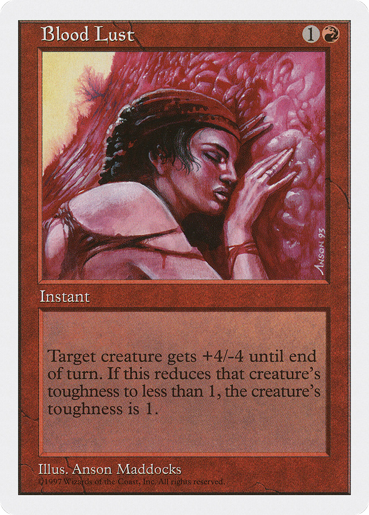 Blood Lust (5ED-212) - Fifth Edition - Premium MTG Single from Wizards of the Coast - Just $0.08! Shop now at Game Crave Tournament Store