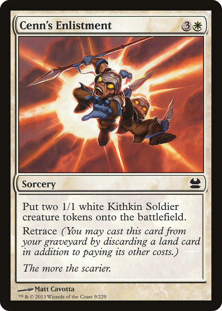 Cenn's Enlistment (MMA-009) - Modern Masters Foil - Premium MTG Single from Wizards of the Coast - Just $0.08! Shop now at Game Crave Tournament Store