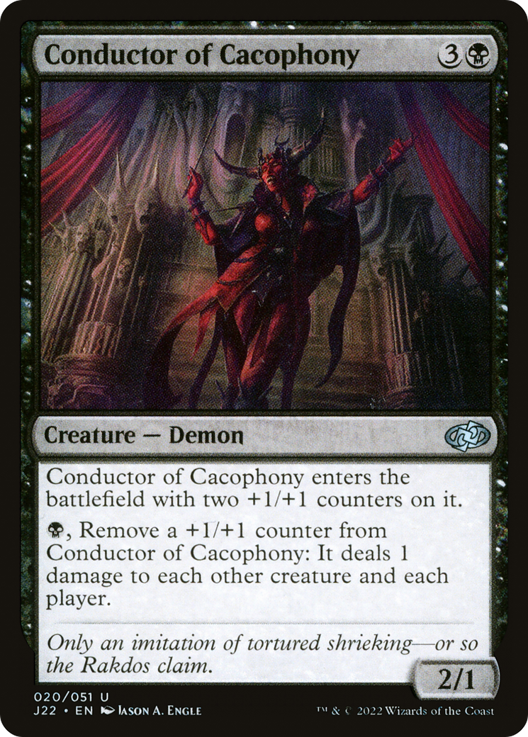 Conductor of Cacophony (J22-020) - Jumpstart 2022 - Premium MTG Single from Wizards of the Coast - Just $0.08! Shop now at Game Crave Tournament Store