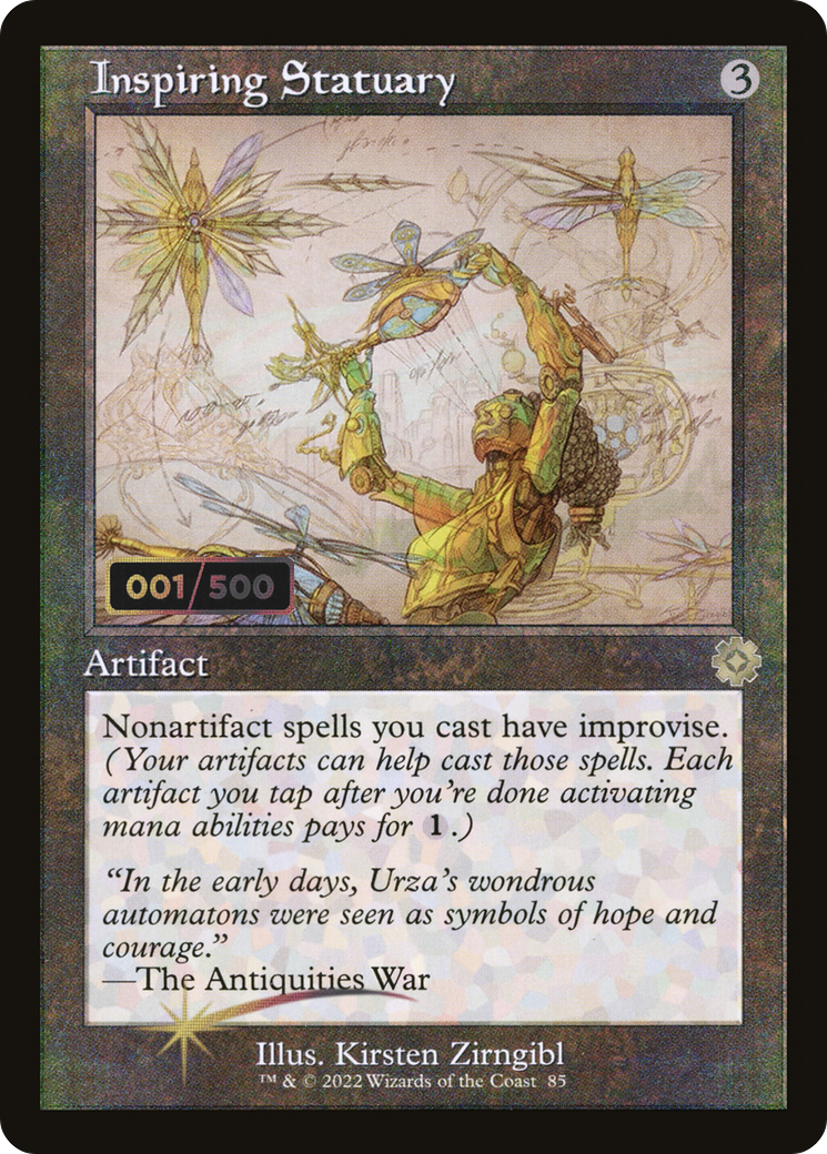 Inspiring Statuary (BRR-85Z) - The Brothers' War Retro Artifacts Foil - Premium MTG Single from Wizards of the Coast - Just $215.99! Shop now at Game Crave Tournament Store