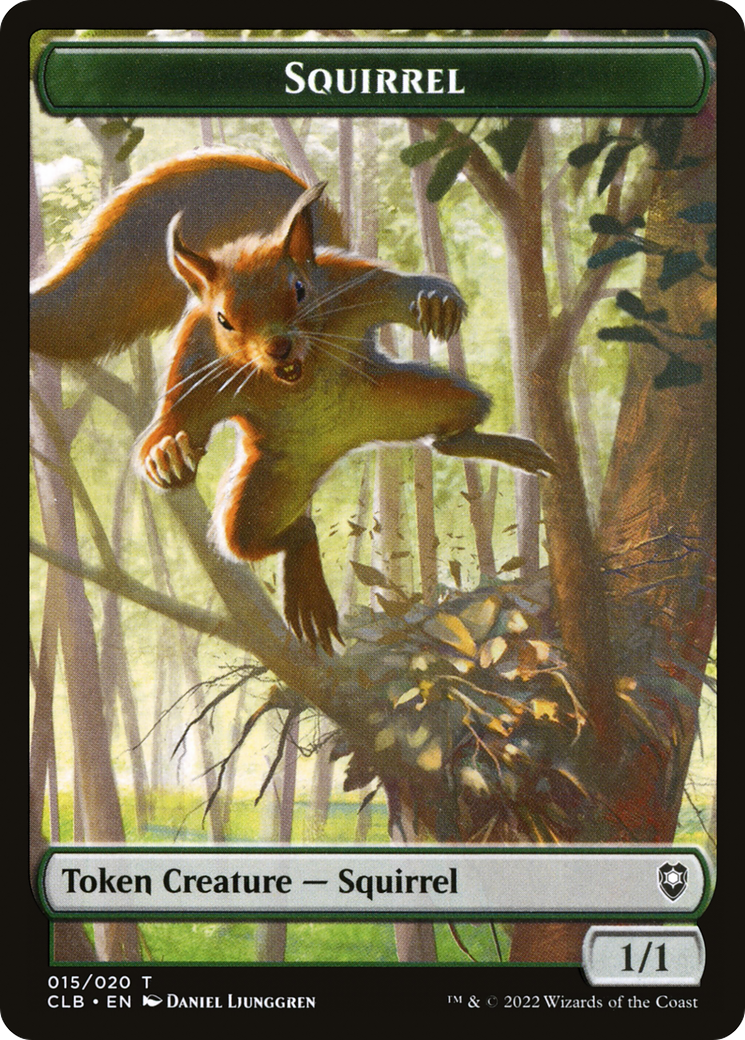 Squirrel (TCLB-015) - Battle for Baldur's Gate Tokens Foil - Premium MTG Single from Wizards of the Coast - Just $0.25! Shop now at Game Crave Tournament Store