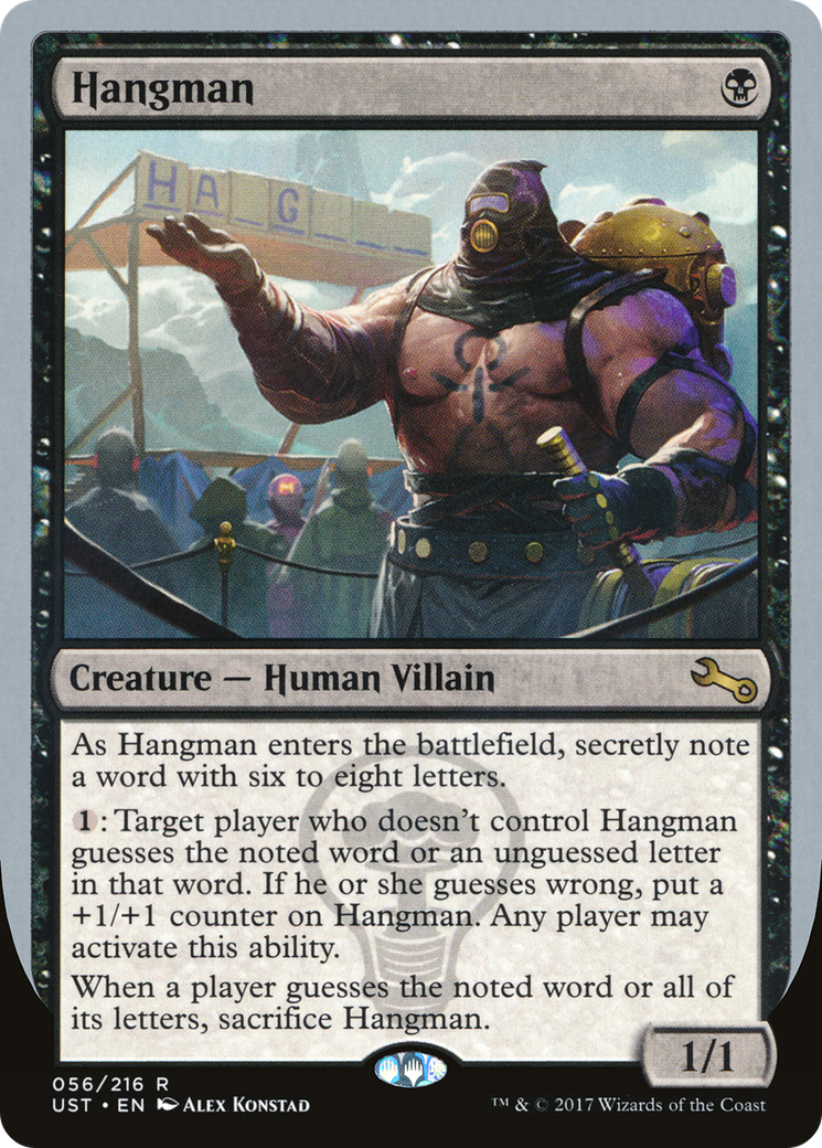 Hangman (UST-056) - Unstable - Premium MTG Single from Wizards of the Coast - Just $0.08! Shop now at Game Crave Tournament Store