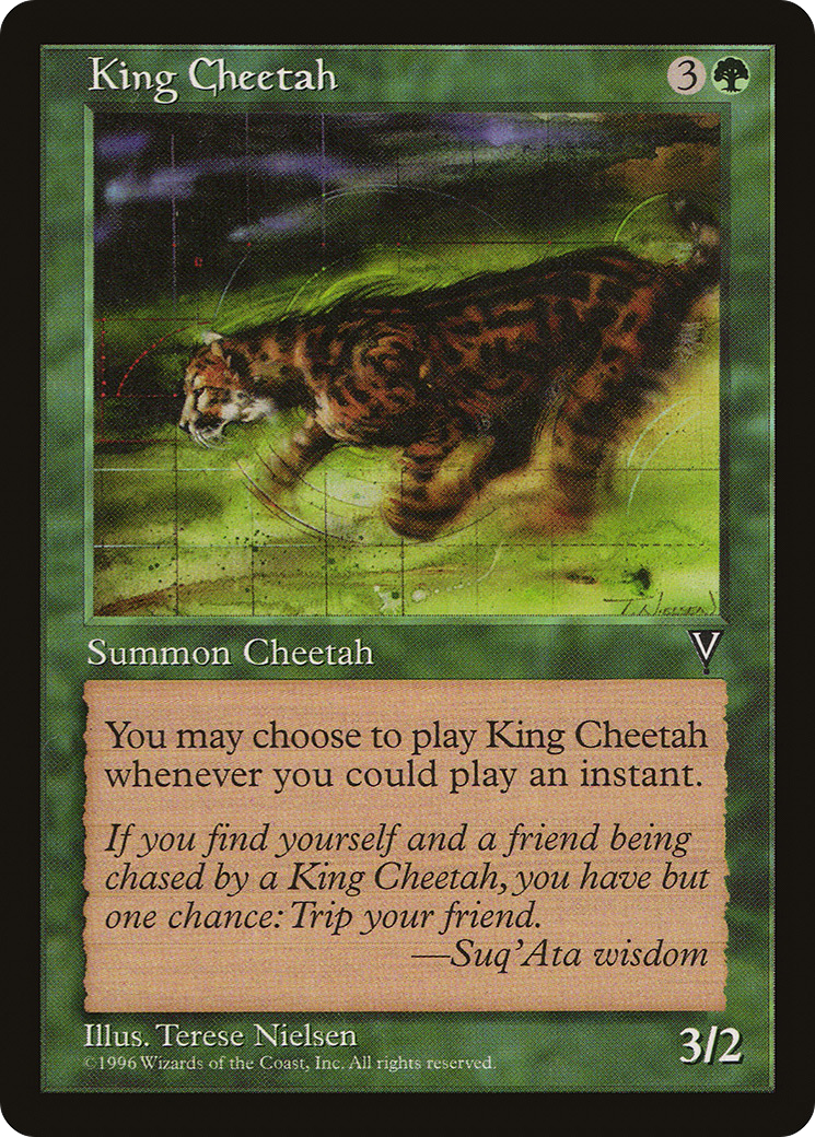 King Cheetah (VIS-110) - Visions - Premium MTG Single from Wizards of the Coast - Just $0.08! Shop now at Game Crave Tournament Store
