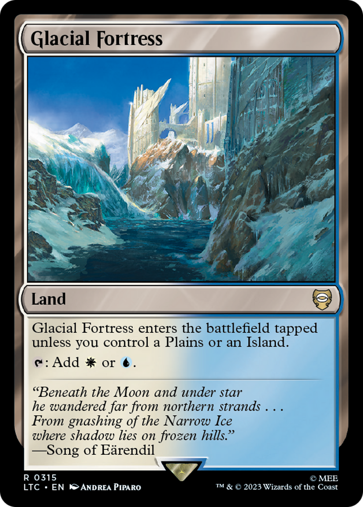 Glacial Fortress (LTC-315) - Tales of Middle-earth Commander - Premium MTG Single from Wizards of the Coast - Just $0.09! Shop now at Game Crave Tournament Store
