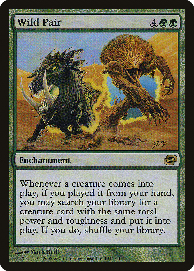 Wild Pair (PLC-144) - Planar Chaos Foil - Premium MTG Single from Wizards of the Coast - Just $1.60! Shop now at Game Crave Tournament Store