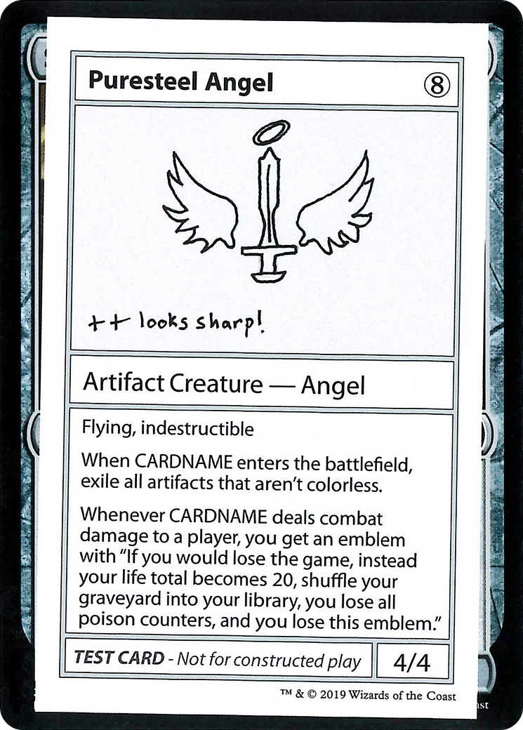 Puresteel Angel (CMB2-109) - Mystery Booster Playtest Cards 2021 - Premium MTG Single from Wizards of the Coast - Just $0.26! Shop now at Game Crave Tournament Store