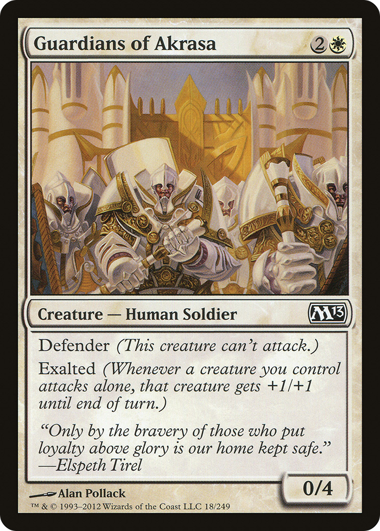 Guardians of Akrasa (M13-018) - Magic 2013 - Premium MTG Single from Wizards of the Coast - Just $0.25! Shop now at Game Crave Tournament Store