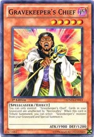 Gravekeeper's Chief (SDMA-EN011) - Structure Deck: Marik 1st Edition - Premium Yugioh Single from Konami - Just $0.27! Shop now at Game Crave Tournament Store