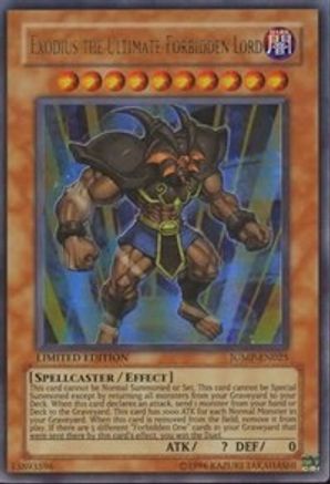 Exodius the Ultimate Forbidden Lord (JUMP-EN025) - Shonen Jump Magazine Promos Limited - Premium Yugioh Single from Konami - Just $19.44! Shop now at Game Crave Tournament Store