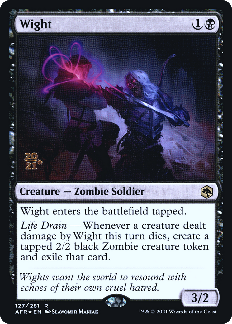 Wight (PAFR-127S) - Adventures in the Forgotten Realms Promos Foil - Premium MTG Single from Wizards of the Coast - Just $0.18! Shop now at Game Crave Tournament Store