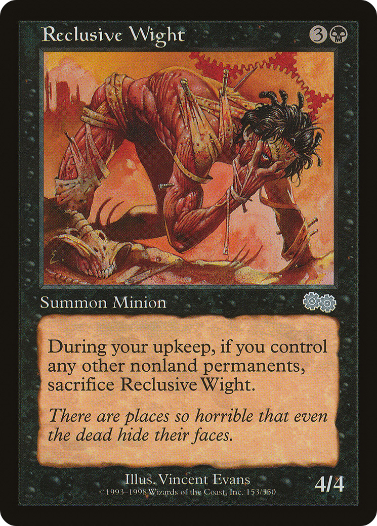 Reclusive Wight (USG-153) - Urza's Saga - Premium MTG Single from Wizards of the Coast - Just $0.08! Shop now at Game Crave Tournament Store
