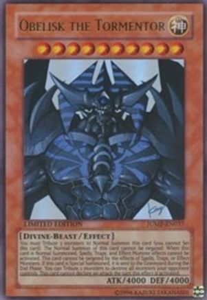 Obelisk the Tormentor (JUMP-EN037) - Shonen Jump Magazine Promos Limited - Premium Yugioh Single from Konami - Just $17.60! Shop now at Game Crave Tournament Store