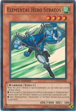 Elemental HERO Stratos (CT07-EN006) - 2010 Collectors Tins Limited - Premium Yugioh Single from Konami - Just $2.68! Shop now at Game Crave Tournament Store