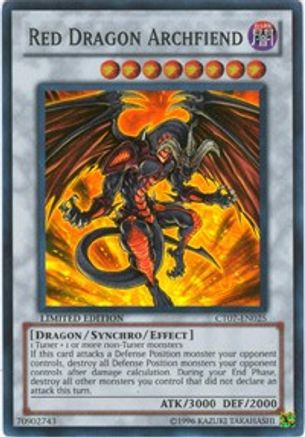 Red Dragon Archfiend (CT07-EN025) - 2010 Collectors Tins Limited - Premium Yugioh Single from Konami - Just $1.17! Shop now at Game Crave Tournament Store
