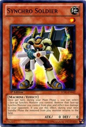 Synchro Soldier (STBL-EN012) - Starstrike Blast 1st Edition - Premium Yugioh Single from Konami - Just $0.25! Shop now at Game Crave Tournament Store