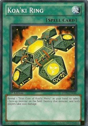 Koa'ki Ring (STBL-EN056) - Starstrike Blast 1st Edition - Premium Yugioh Single from Konami - Just $0.23! Shop now at Game Crave Tournament Store