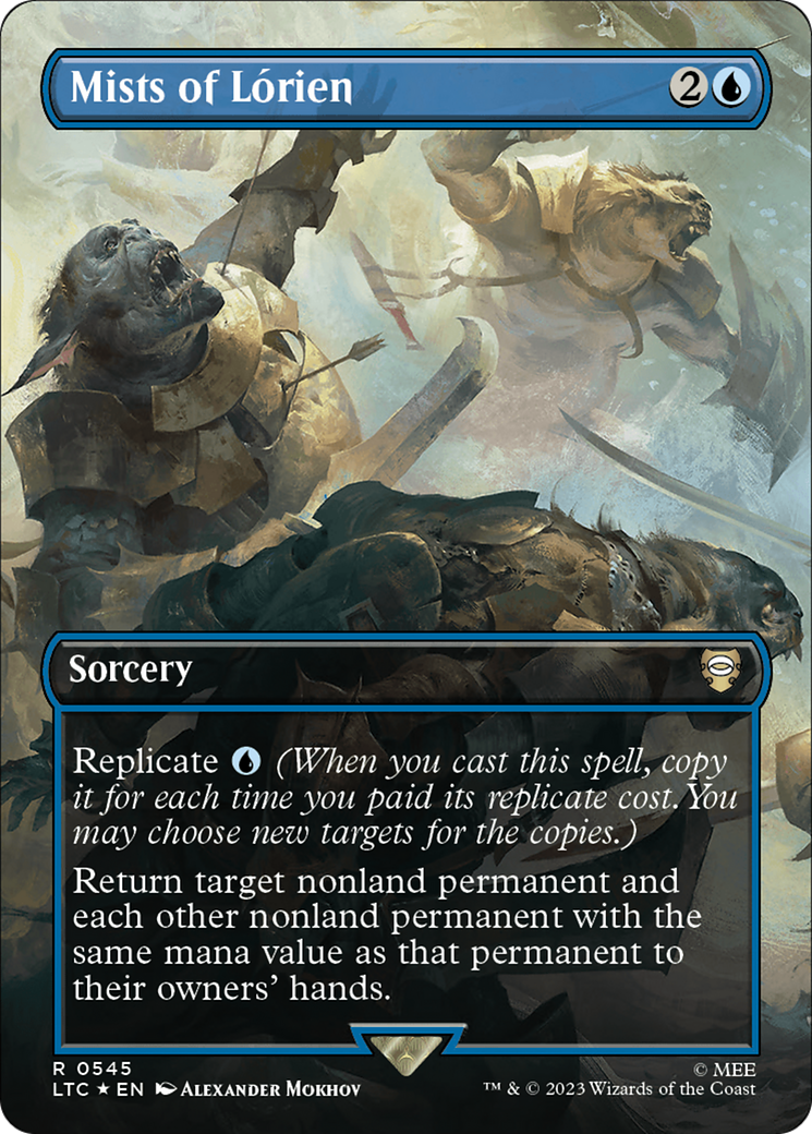 Mists of Lórien (LTC-545) - Tales of Middle-earth Commander (Borderless) Foil - Premium MTG Single from Wizards of the Coast - Just $2.31! Shop now at Game Crave Tournament Store