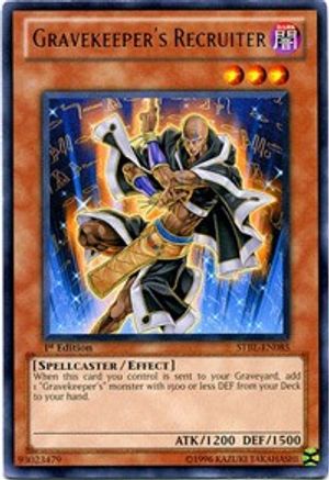 Gravekeeper's Recruiter (STBL-EN085) - Starstrike Blast 1st Edition - Premium Yugioh Single from Konami - Just $2.56! Shop now at Game Crave Tournament Store