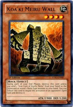 Koa'ki Meiru Wall (STBL-EN087) - Starstrike Blast 1st Edition - Premium Yugioh Single from Konami - Just $0.26! Shop now at Game Crave Tournament Store