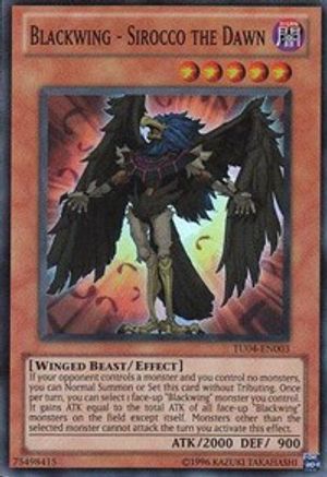 Blackwing - Sirocco the Dawn (TU04-EN003) - Turbo Pack: Booster Four Unlimited - Premium Yugioh Single from Konami - Just $143.46! Shop now at Game Crave Tournament Store