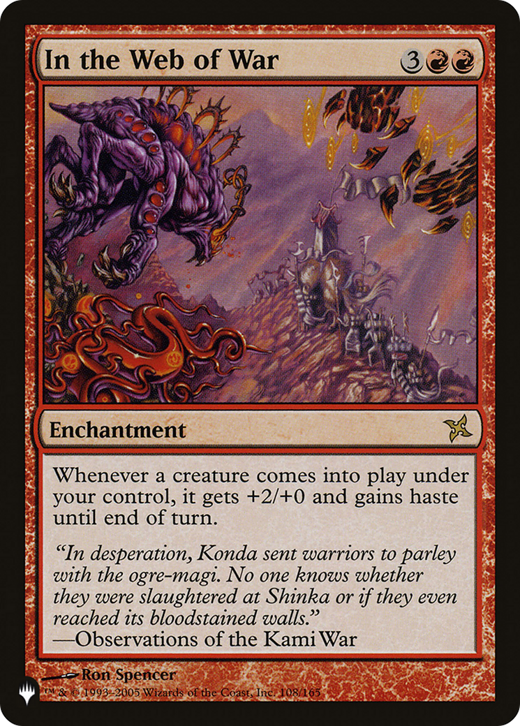 In the Web of War (PLIST-920) - The List - Premium MTG Single from Wizards of the Coast - Just $0.30! Shop now at Game Crave Tournament Store