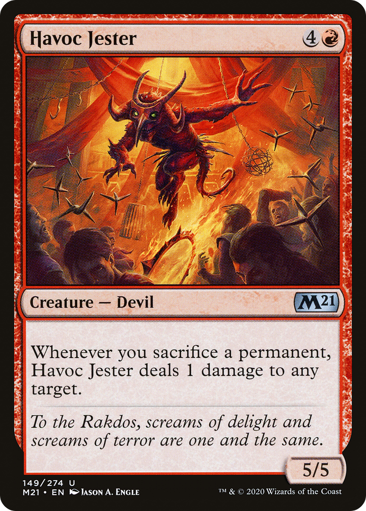 Havoc Jester (M21-149) - Core Set 2021 Foil - Premium MTG Single from Wizards of the Coast - Just $0.08! Shop now at Game Crave Tournament Store