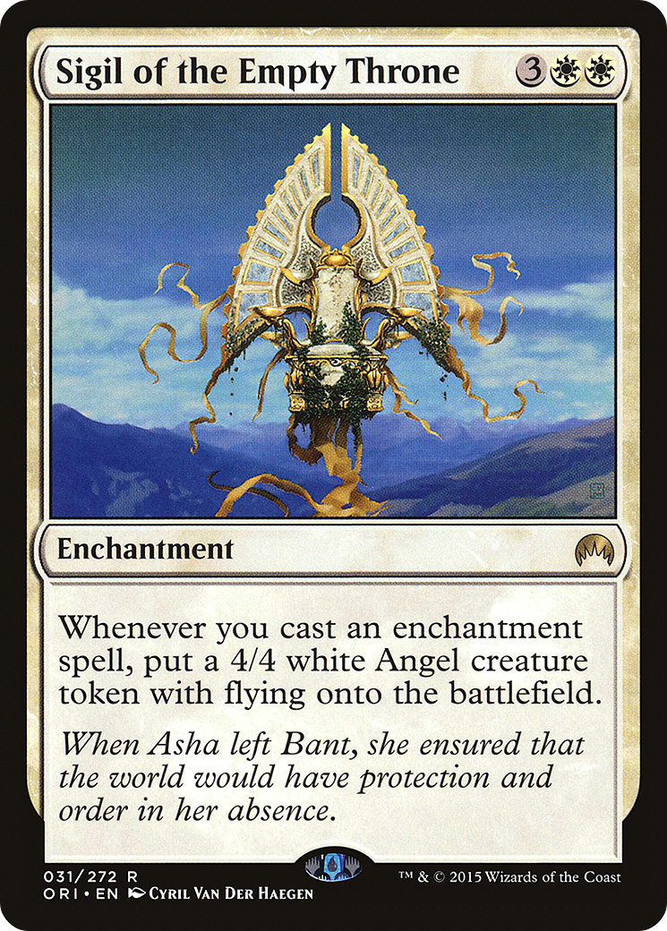 Sigil of the Empty Throne (ORI-031) - Magic Origins Foil - Premium MTG Single from Wizards of the Coast - Just $0.59! Shop now at Game Crave Tournament Store