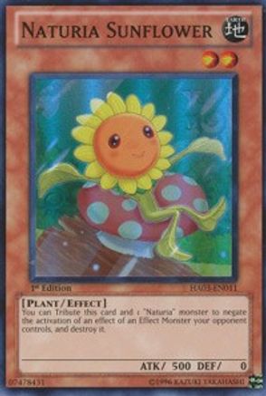 Naturia Sunflower (HA03-EN011) - Hidden Arsenal 3 1st Edition - Premium Yugioh Single from Konami - Just $0.50! Shop now at Game Crave Tournament Store