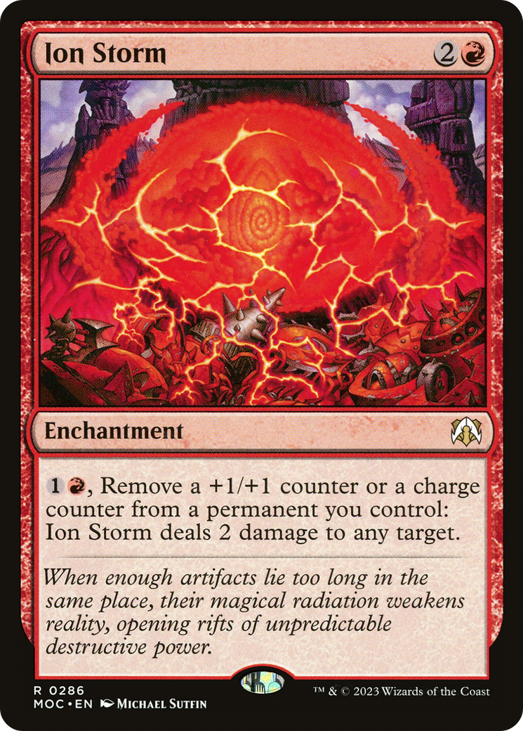 Ion Storm (MOC-286) - March of the Machine Commander - Premium MTG Single from Wizards of the Coast - Just $0.08! Shop now at Game Crave Tournament Store