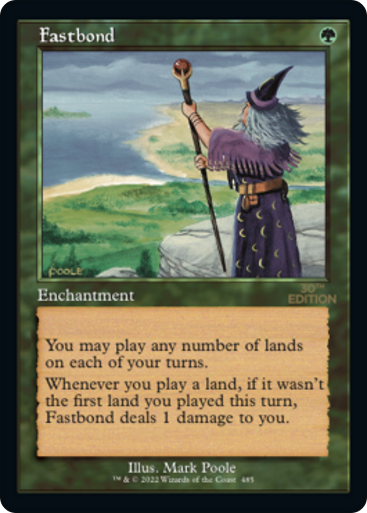 Fastbond (30A-485) - 30th Anniversary Edition - Premium MTG Single from Wizards of the Coast - Just $240! Shop now at Game Crave Tournament Store