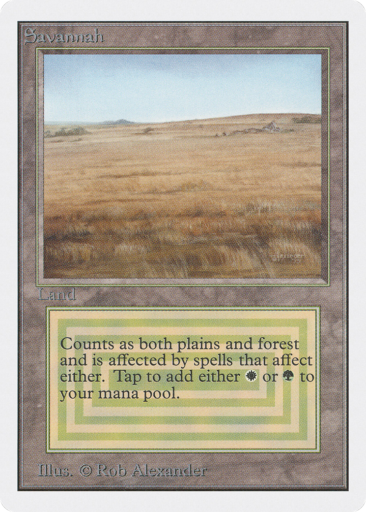 Savannah (2ED-281) - Unlimited Edition - Premium MTG Single from Wizards of the Coast - Just $399.20! Shop now at Game Crave Tournament Store