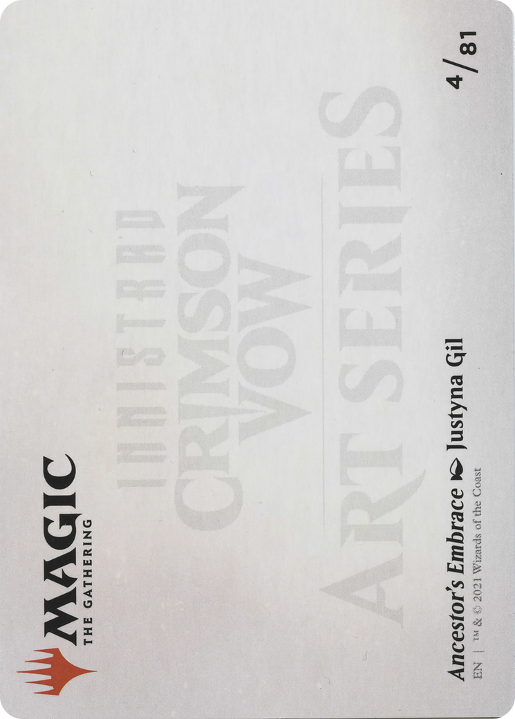 Ancestor's Embrace // Ancestor's Embrace (AVOW-004) - Crimson Vow Art Series (Borderless) Foil - Premium MTG Single from Wizards of the Coast - Just $0! Shop now at Game Crave Tournament Store