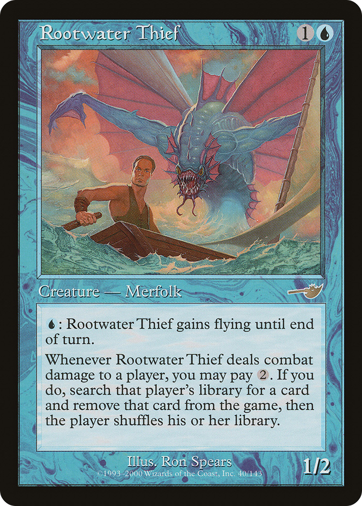 Rootwater Thief (NEM-040) - Nemesis Foil - Premium MTG Single from Wizards of the Coast - Just $4.89! Shop now at Game Crave Tournament Store